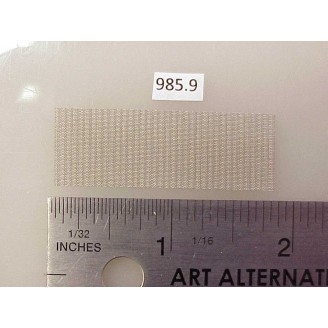985.9 - Overland diesel mesh screen material w/crimped vertical segments;1-3/16w x 5/8h - Pkg. 1